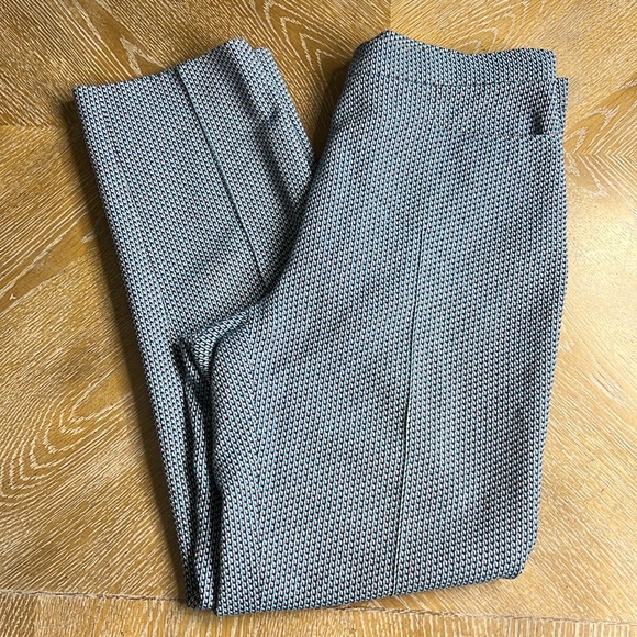 AKRIS PUNTO Blue Print Ankle Pant 6 - Picture 1 of 9